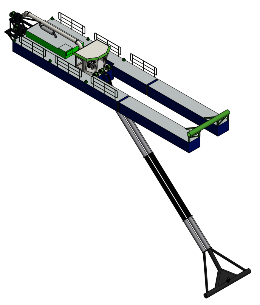 Custom dredgers that can work envirnometally friendly by minimizing turbidity