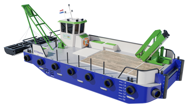 ECTMarin workboats can be fitted with many additional options and configurations such as a plough of water injection installation.